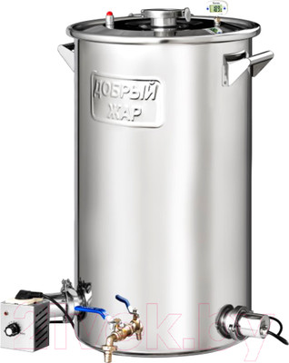 Перегонный куб ДОБРЫЙ ЖАР 60л + 2 ТЭН