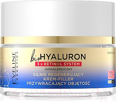 Крем для лица Eveline Cosmetics Biohyaluron Expert Интенсивно регенерир омолаживающий 70+ (50мл)