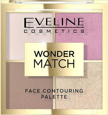 Палетка для скульптурирования Eveline Cosmetics Wonder Match тон 01 (10.8г)