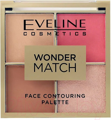 Палетка для скульптурирования Eveline Cosmetics Wonder Match тон 02 (10.8г)