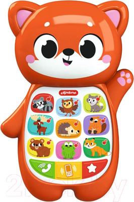 Развивающая игрушка Азбукварик Алло, Лисенок! Смартфончики-зверята / 3331