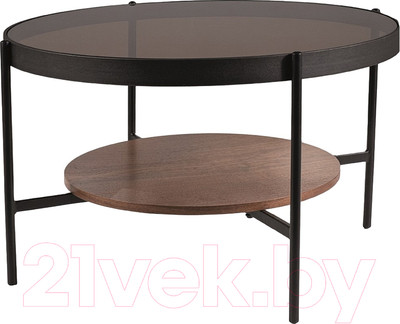 Журнальный столик Signal Prima B (орех/черный мат 74)