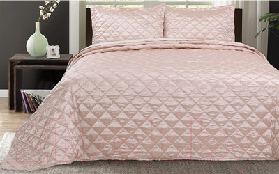 Набор текстиля для спальни Sofi de Marko Паола 240х260 / Пок-П01ш-240х260 (шампань)