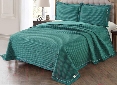 Набор текстиля для спальни Sofi de Marko Молли 160х220 / Пок-М-мл-160х220 (малахит)