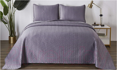 Набор текстиля для спальни Sofi de Marko Саванна 230х250 / Пок-Сн-С-230х250 (стоун)