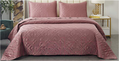Набор текстиля для спальни Sofi de Marko Себастьян 230х250 / Пок-СБ4-230х250 (пепельно-розовый)