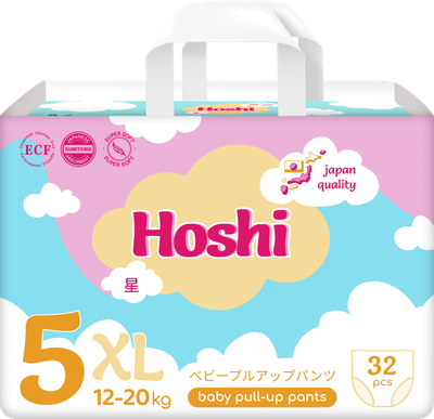 Подгузники-трусики детские Hoshi Baby Pull-Up Pants XL (32шт)