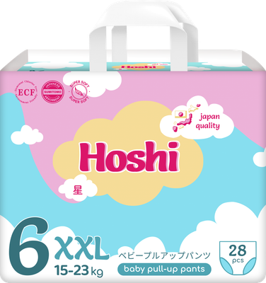 Подгузники-трусики детские Hoshi Baby Pull-Up Pants XXL (28шт)