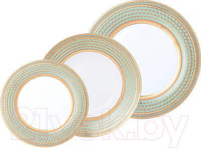 Набор столовой посуды Lefard Золотая сетка / 770-224 (мятный)