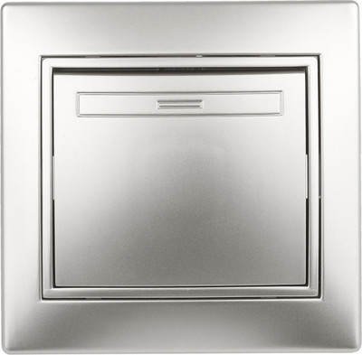 Выключатель INTRO Plano 1-108-03 / Б0053820 (алюминий)