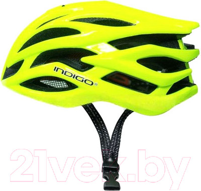 Защитный шлем Indigo Sport IN370 (р.55-61см, салатовый)