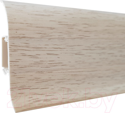 Плинтус LinePlast ПВХ 58мм L064 (2.2м, клен белый)