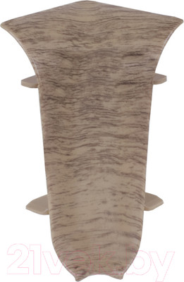 Уголок для плинтуса LinePlast ПВХ 58мм L003-В/2 (2шт, дуб беленый, внутренний, флоупак)