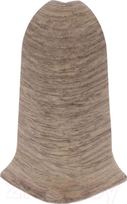 Уголок для плинтуса LinePlast ПВХ 58мм L003/3 (2шт, дуб беленый, внешний, флоупак)