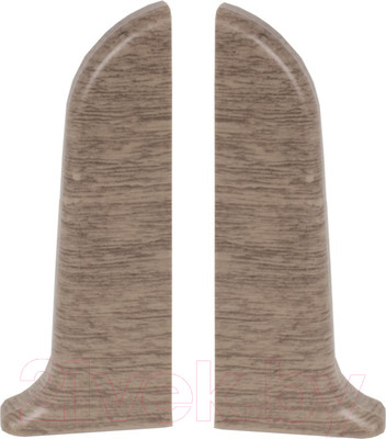 Заглушка для плинтуса LinePlast ПВХ 58мм L003-ЗЛ/4 (2шт, дуб беленый, флоупак)