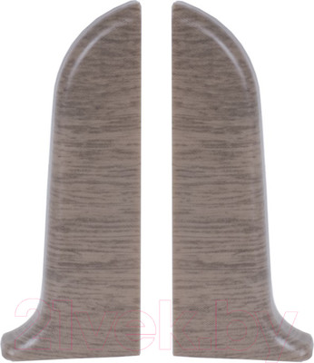 Заглушка для плинтуса LinePlast ПВХ 58мм L044-ЗЛ/4 (2шт, дуб капучино, флоупак)