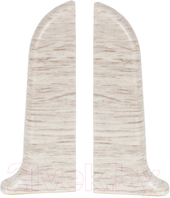 Заглушка для плинтуса LinePlast ПВХ 58мм L064-ЗЛ/4 (2шт, клен белый, флоупак)