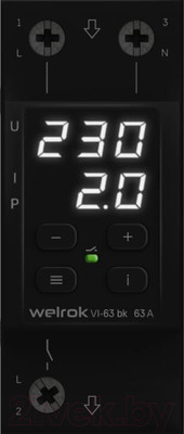 Реле напряжения Welrok VI-63 (черный)