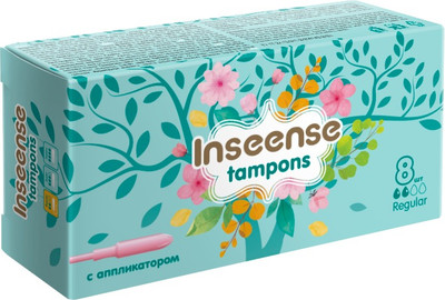 Тампоны гигиенические Inseense Regular / tampreg8 (8шт)