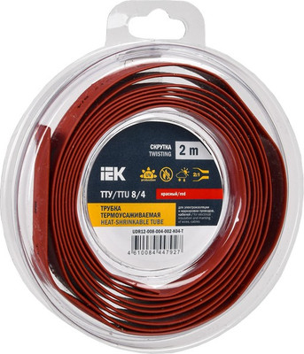 Трубка термоусаживаемая IEK UDR12-008-004-002-K04-T