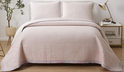 Набор текстиля для спальни Sofi de Marko Марисоль 230х250 / Пок-Мр-230х250пд (пудровый)