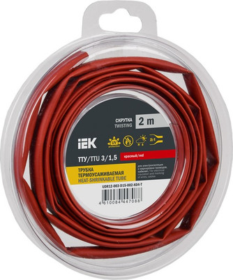Трубка термоусаживаемая IEK UDR12-003-D15-002-K04-T