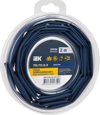 Трубка термоусаживаемая IEK UDR12-006-003-002-K07-T