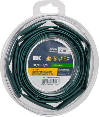 Трубка термоусаживаемая IEK UDR12-006-003-002-K06-T