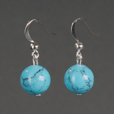 Серьги Wolves Элитная Бирюза 40811 №1