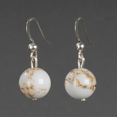 Серьги Wolves Элитный Варисцит 40819 №1 (белый)