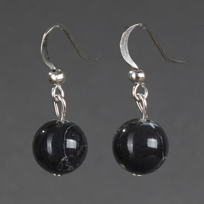 Серьги Wolves Элитный Варисцит 40823 №1 (черный)