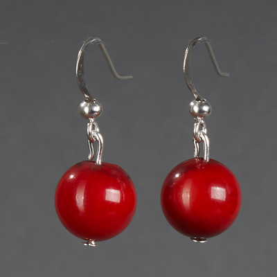 Серьги Wolves Элитный Коралл 40843 №1