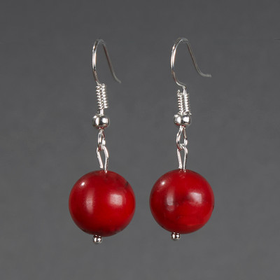 Серьги Wolves Элитный Коралл 40844 №2