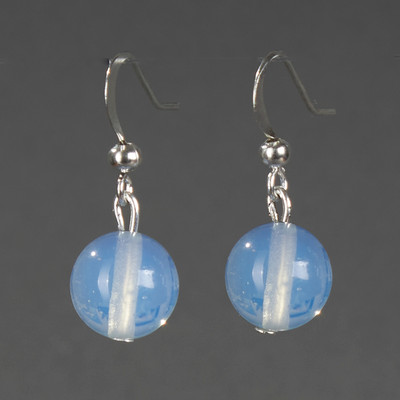 Серьги Wolves Элитный Лунный камень 40859 №1