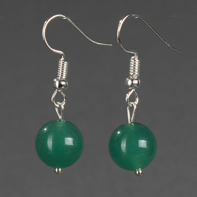 Серьги Wolves Элитный Нефрит 40864 №2