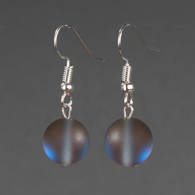 Серьги Wolves Элитный Опал 40872 №2 (серый)