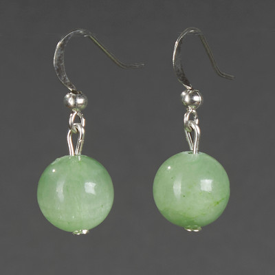 Серьги Wolves Элитный Оникс 40879 №1 (зеленый)