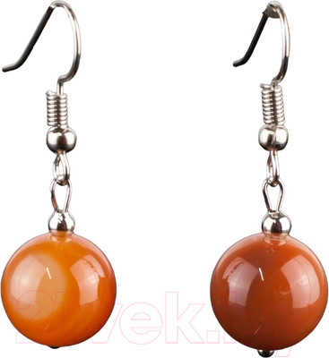 Серьги Wolves Элитный Сердолик 40888 №2