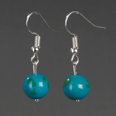 Серьги Wolves Элитная Хризоколла 40900 №2