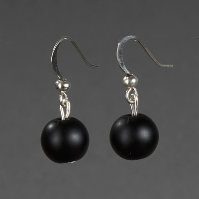 Серьги Wolves Элитный Шунгит 40907 №1