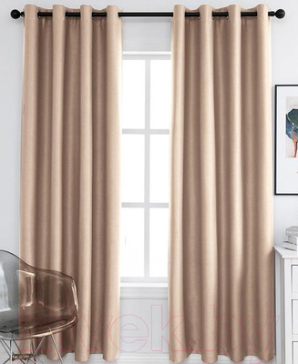 Комплект штор Nivasan Вельвет 1 на люверсах 140x260 / H.VT.L-1