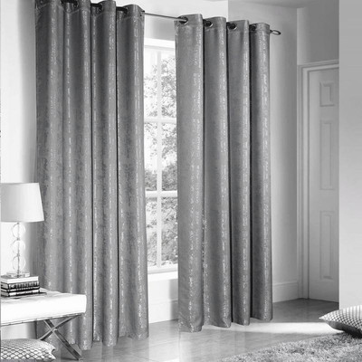 Комплект штор Nivasan Мрамор 19 на люверсах 150x260 / H.MR.L-19 (серый)