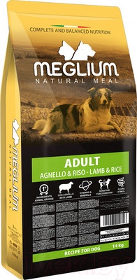 Сухой корм для собак Meglium Dog Adult Lamb MS1914 (14кг)