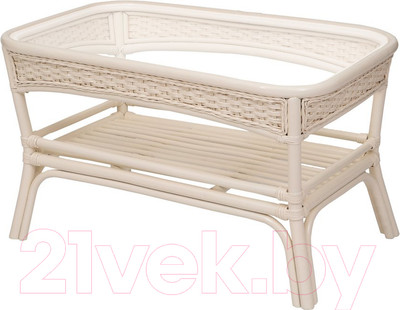 Стол садовый Мир Ротанга Алекса  (белый)