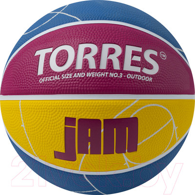 Баскетбольный мяч Torres Jam / B023123 (размер 3)