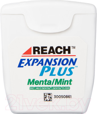 Зубная нить REACH Пропитанная воском с мятным вкусом (50м)
