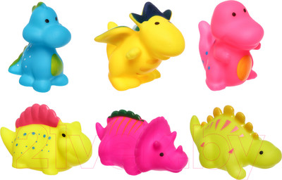 Набор игрушек для ванной Крошка Я Динозавры / 10095811 (6шт)