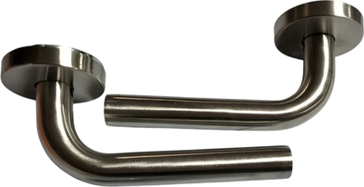 Ручка дверная Rucetti АН-01-R54 SNS-IND (матовая сталь)