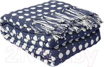 Покрывало Tkano Essential Polka dots TK23-BS0011 (темно-синий)