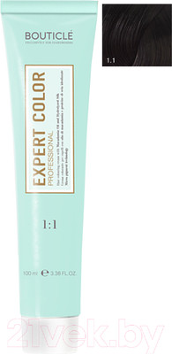 Крем-краска для волос Bouticle Expert Color 1/1 (100мл, ледяной черный)